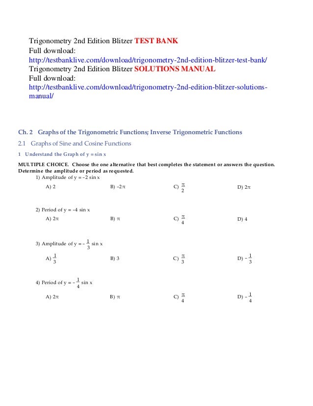Trigonometry For Dummies (2nd Edition)